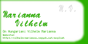 marianna vilhelm business card